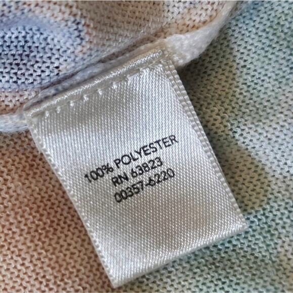 Christopher & Banks Multicolor Watercolor with Rhinestones Cardigan, Size Small - Picture 7 of 8